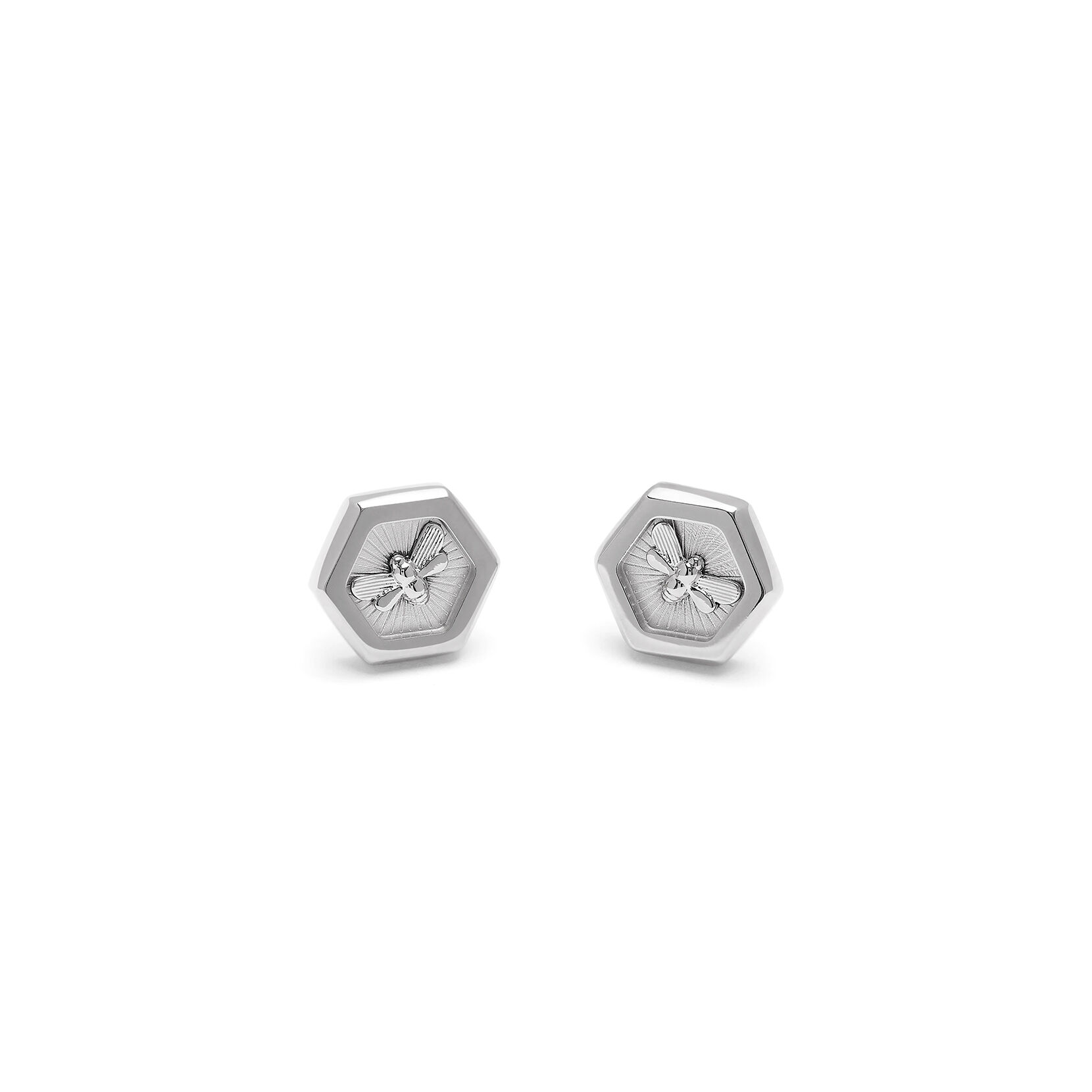 Signature Minima Bee Silver Stud Earrings | Olivia Burton London