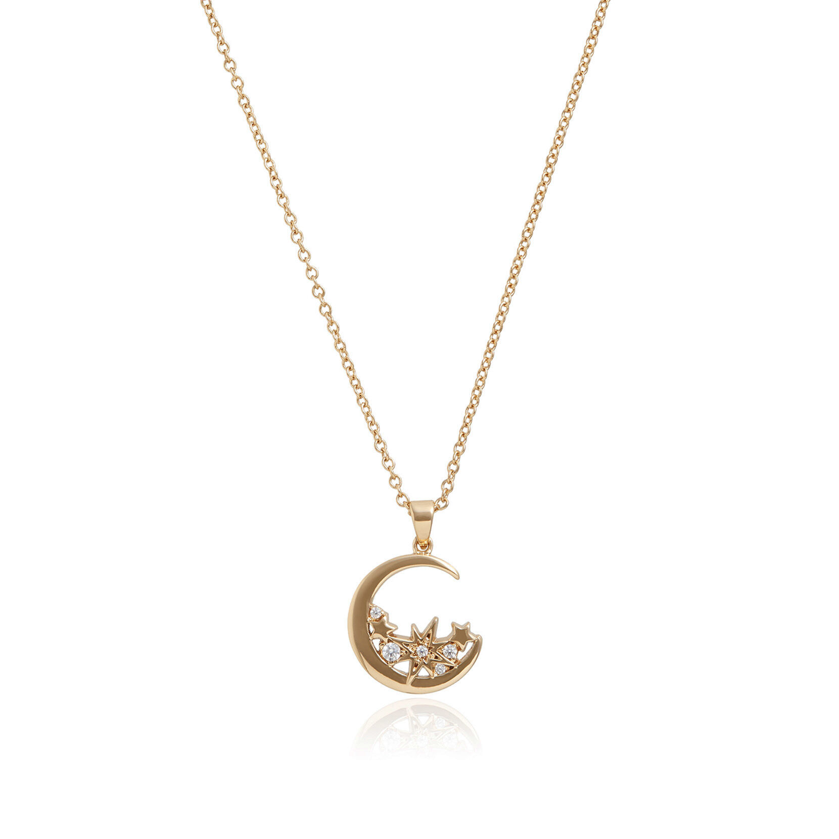 Crescent Moon Necklace - .925 Sterling Silver, Rose Gold Plated – Shop Erin  Regan