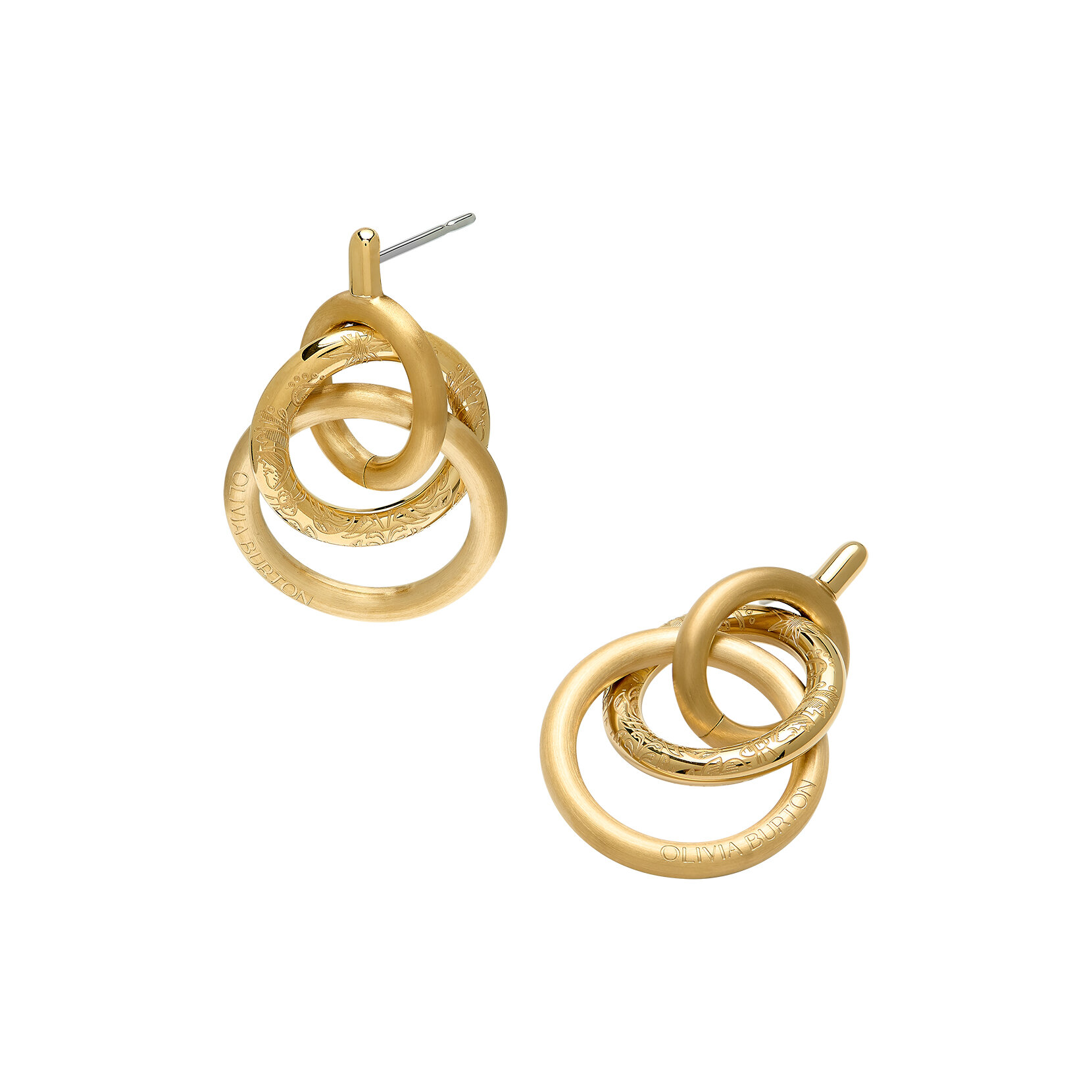 Classic Encircle Gold Plated Earrings | Olivia Burton London