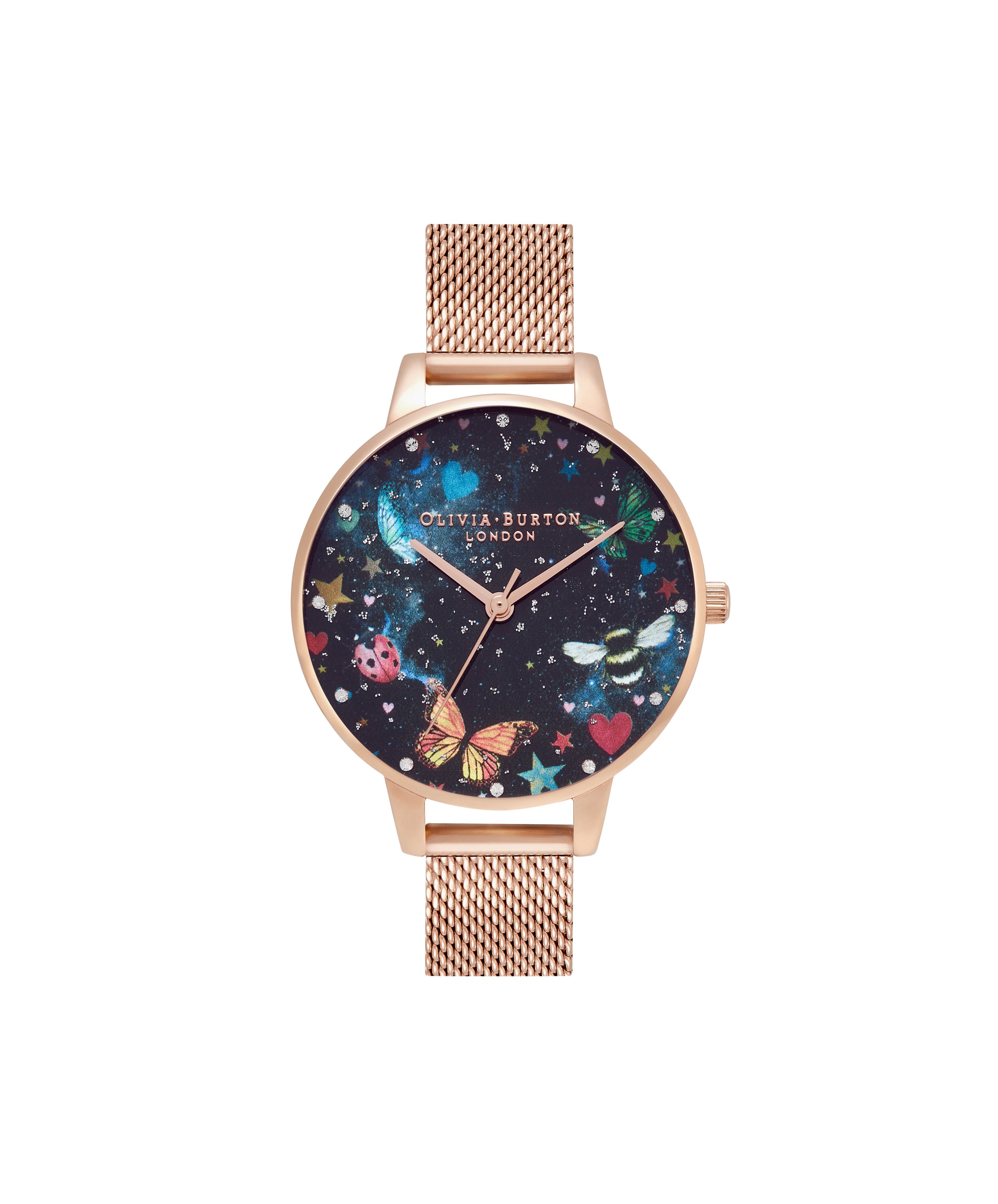 Olivia burton shop dark bouquet watch